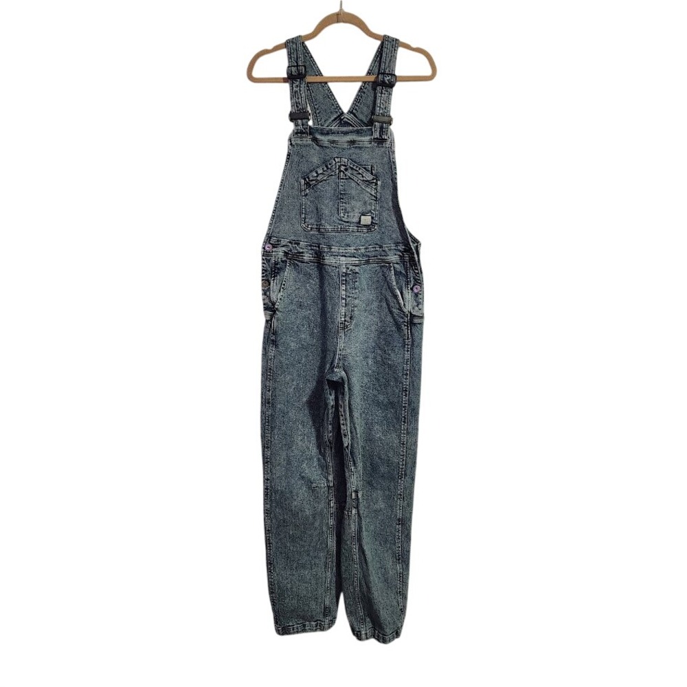RIPTON Starving Jartist Denim Overalls Mercury Wash Relaxed Fit Size M